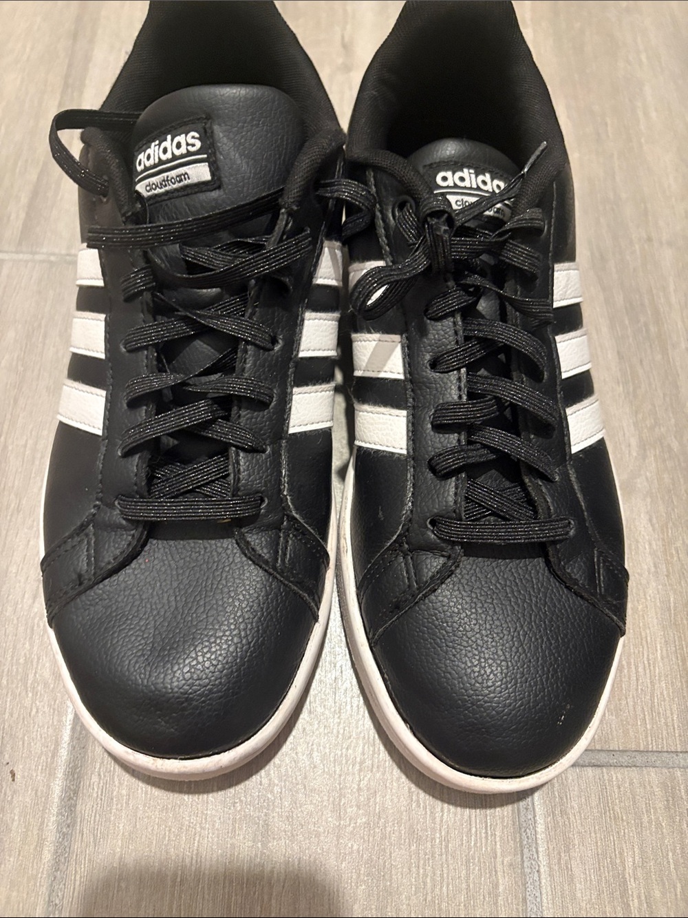 adidas Black and White Low-Top Sneakers
